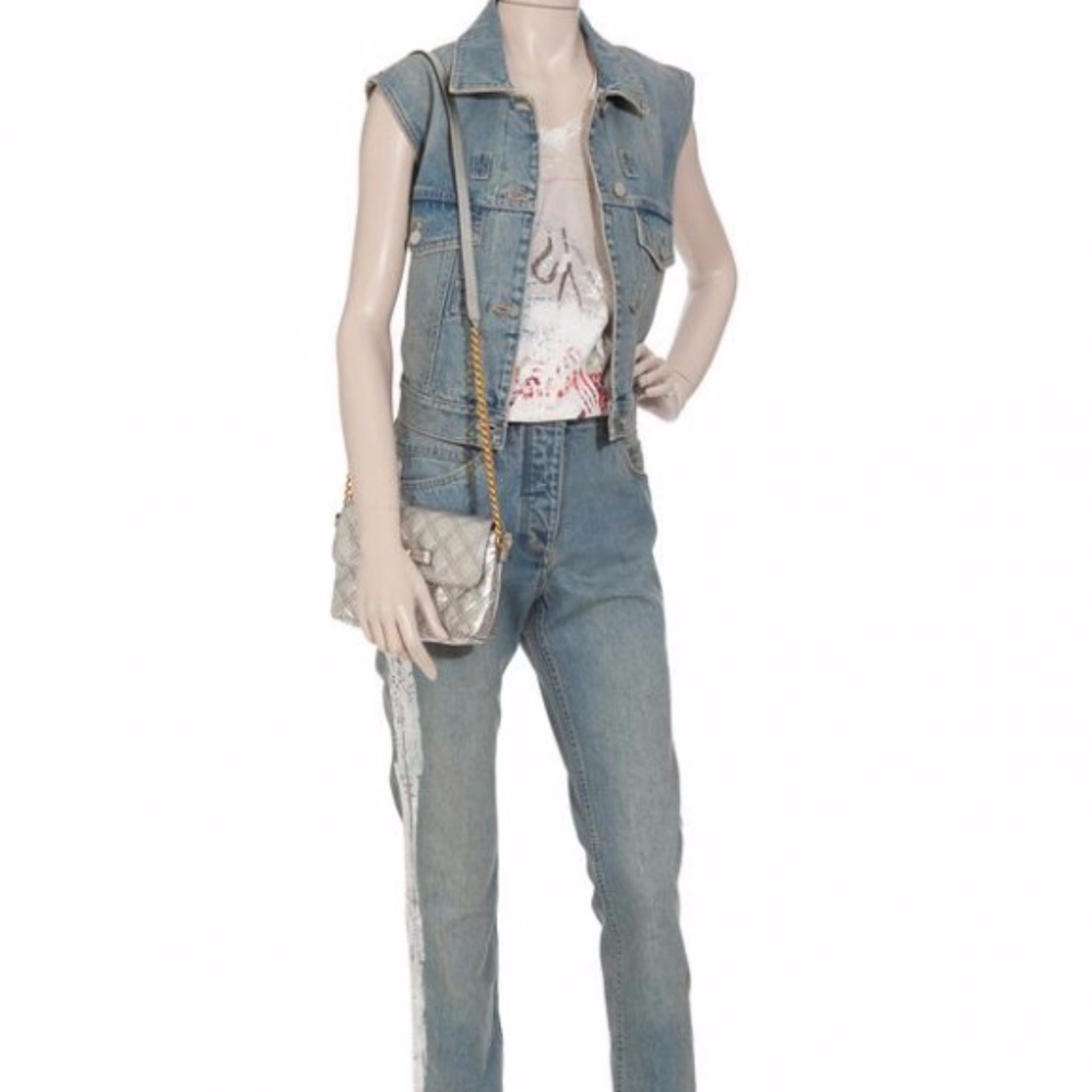 Alexander Wang with Hand Drawn Silk Tank